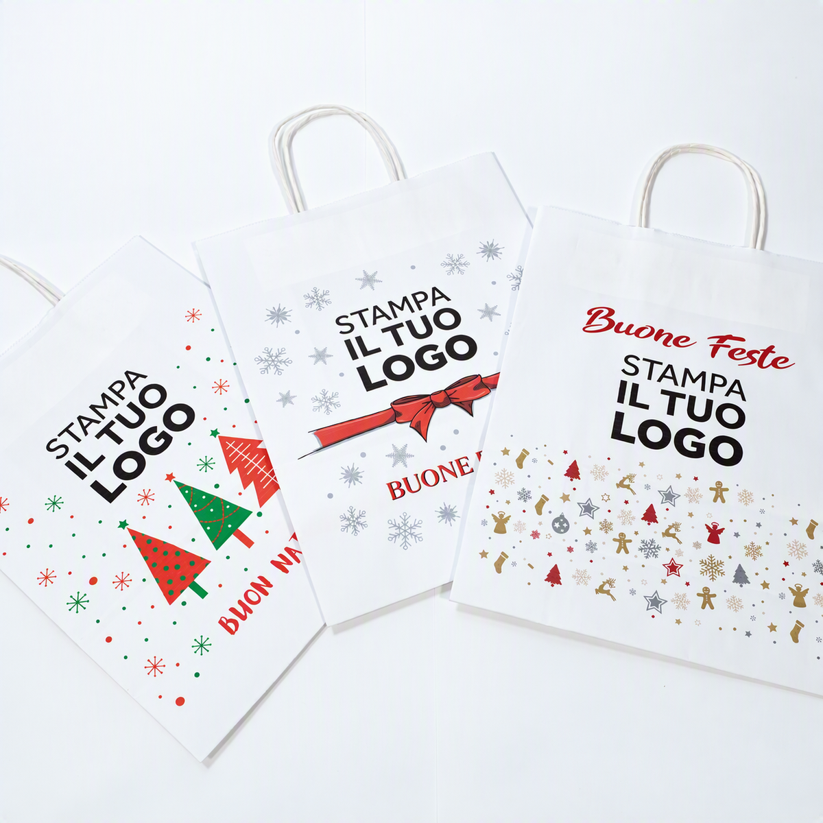 Shopper Carta Ritorta Fast Buone Feste