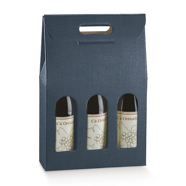 Blue Jute Wine Box
