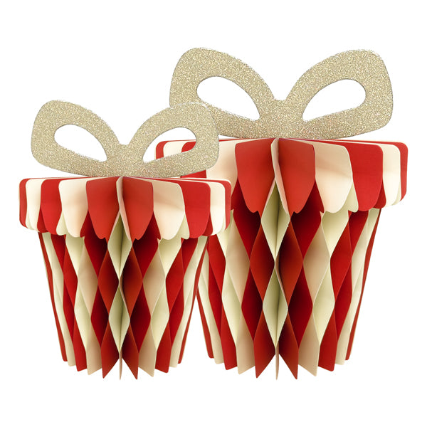 Decorazioni Pacco Regalo Fiocco Glitter