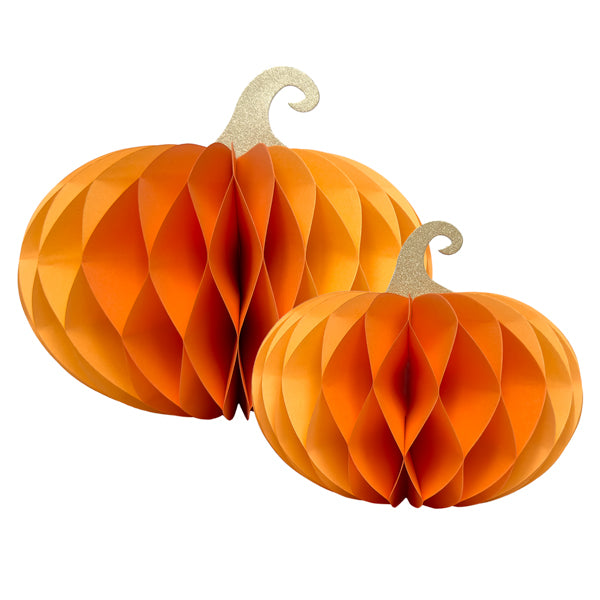 Decorazioni Zucche Arancio Bicolor