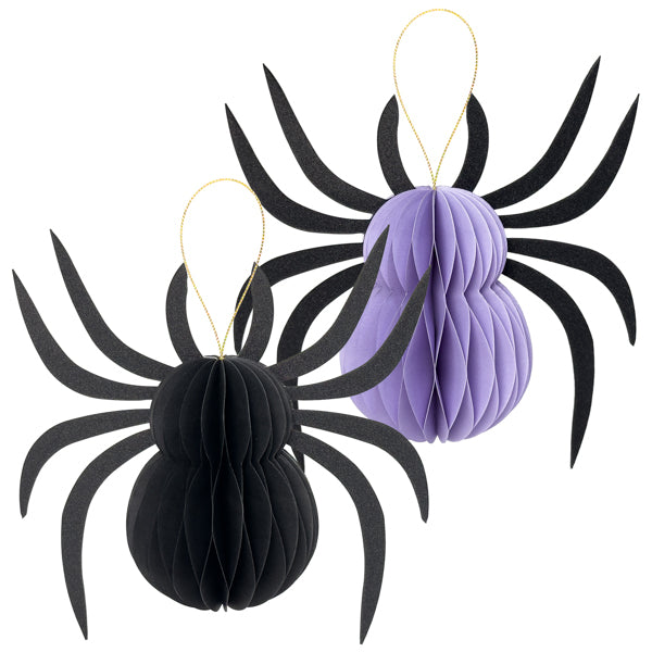Decorazioni Ragno Nero Viola