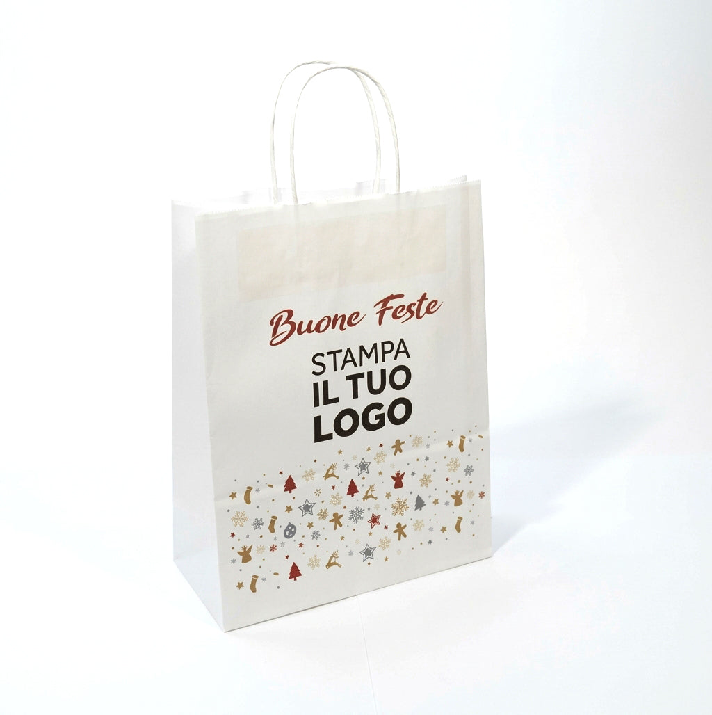 Shopper Carta Ritorta Fast Buone Feste