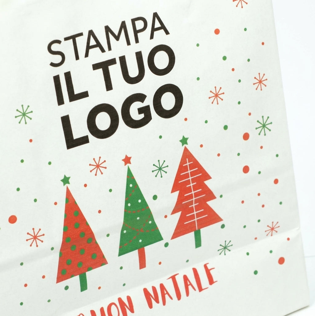 Shopper Carta Ritorta Fast Natale Albero