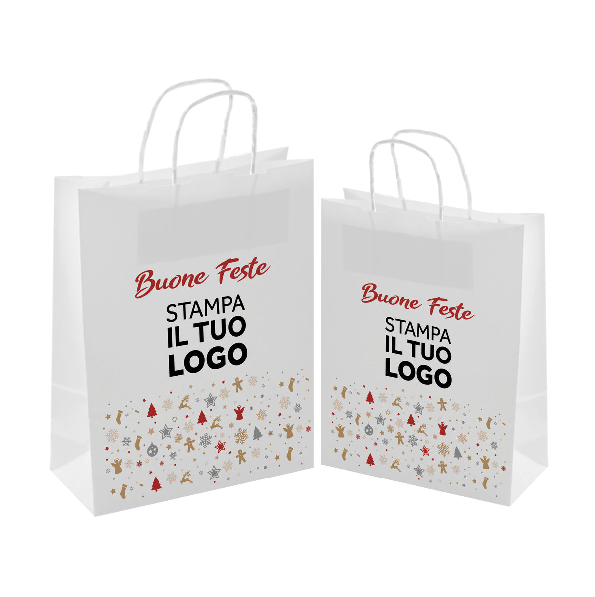 Shopper Carta Ritorta Fast Buone Feste
