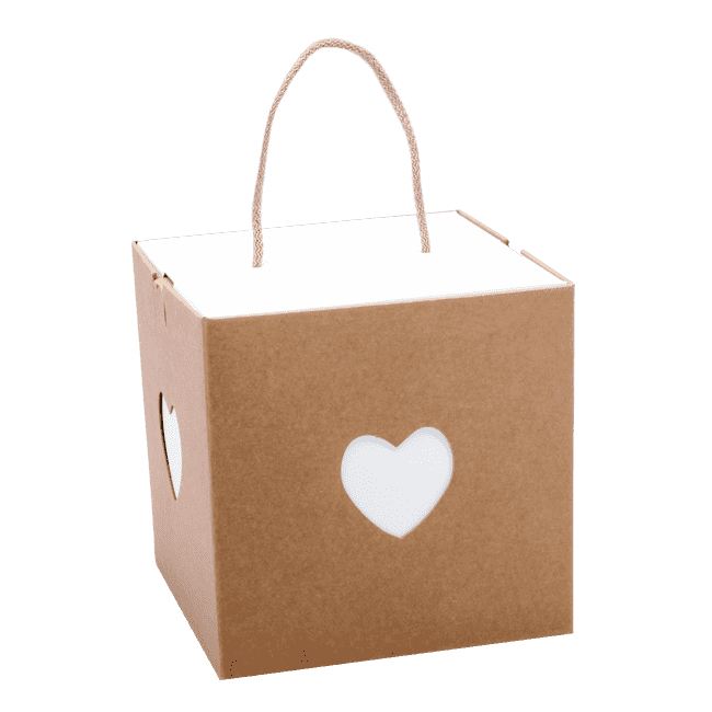 Scatola Con Cordino (Int. Bianco) Avana