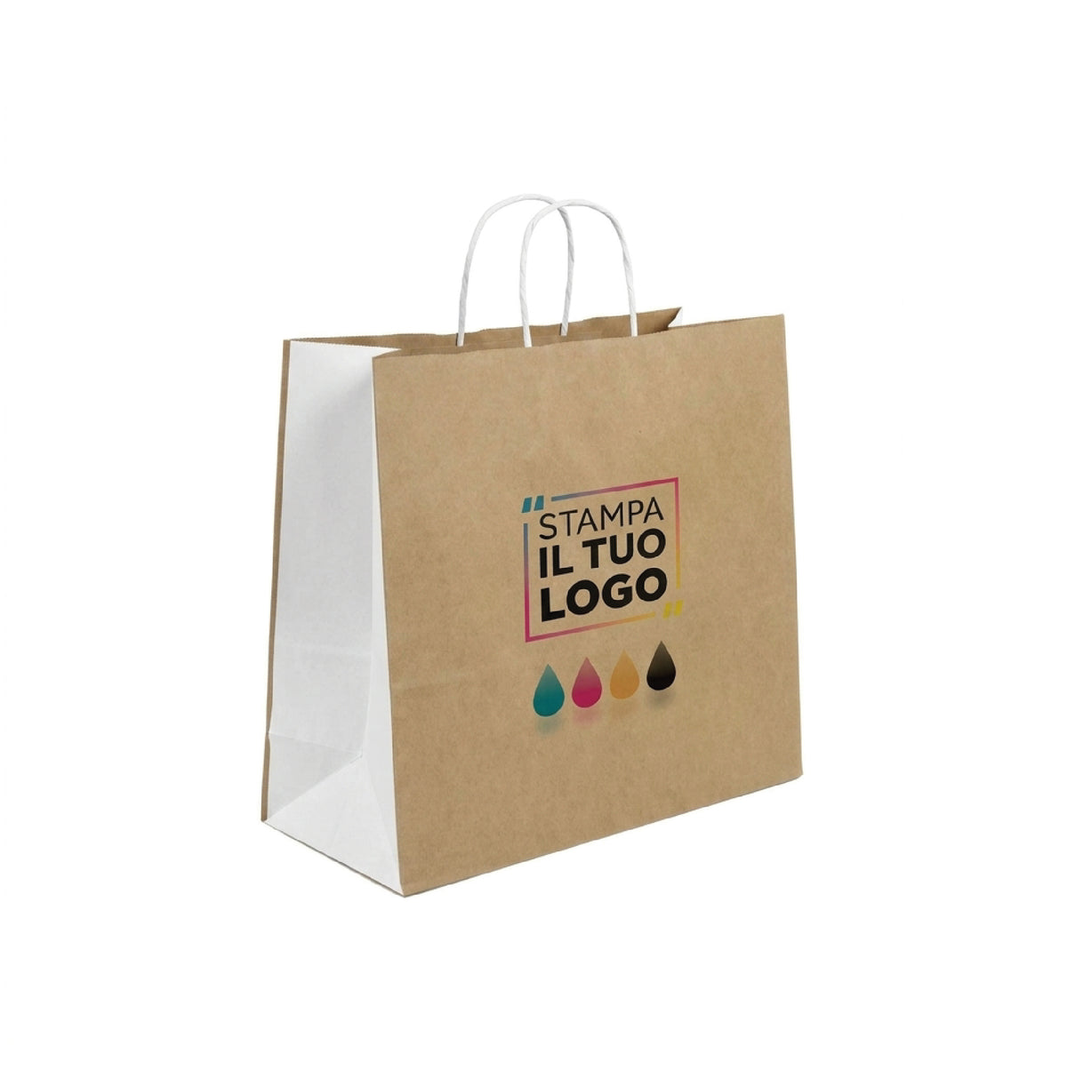 Shopper Carta Ritorta Fast Digitale Ecobicolor