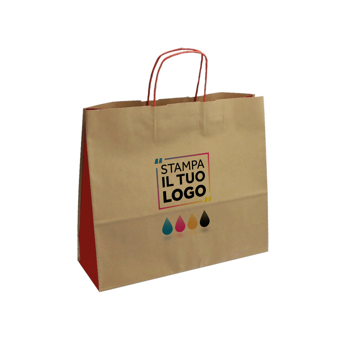 Shopper Carta Ritorta Fast Digitale Ecobicolor