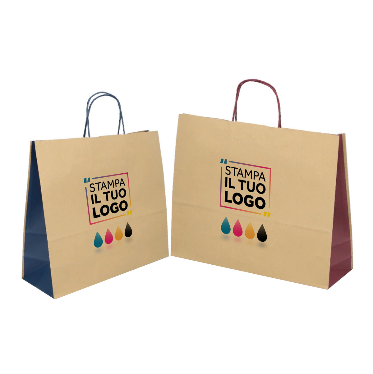 Shopper Carta Ritorta Fast Digitale Ecobicolor