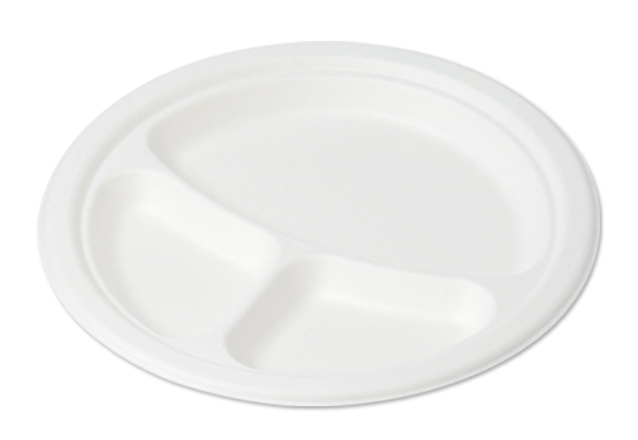 Round Pulp Fiber Plate 2-3 Compartments