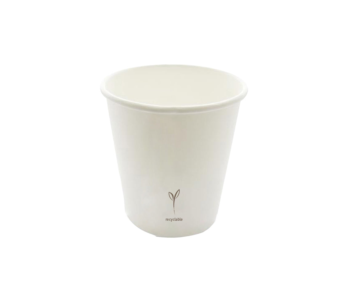 Bicchiere Monouso in Carta Bianco