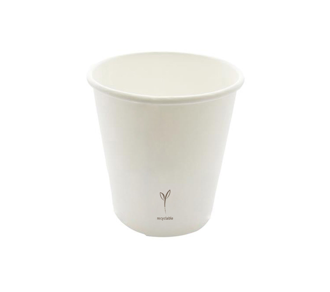 Bicchiere Monouso in Carta Bianco