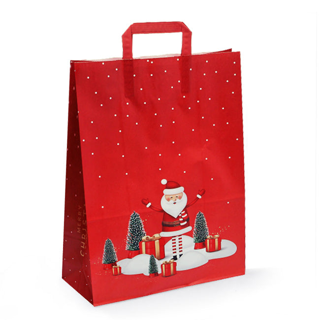 Shopper Carta Piatta Santa Klaus