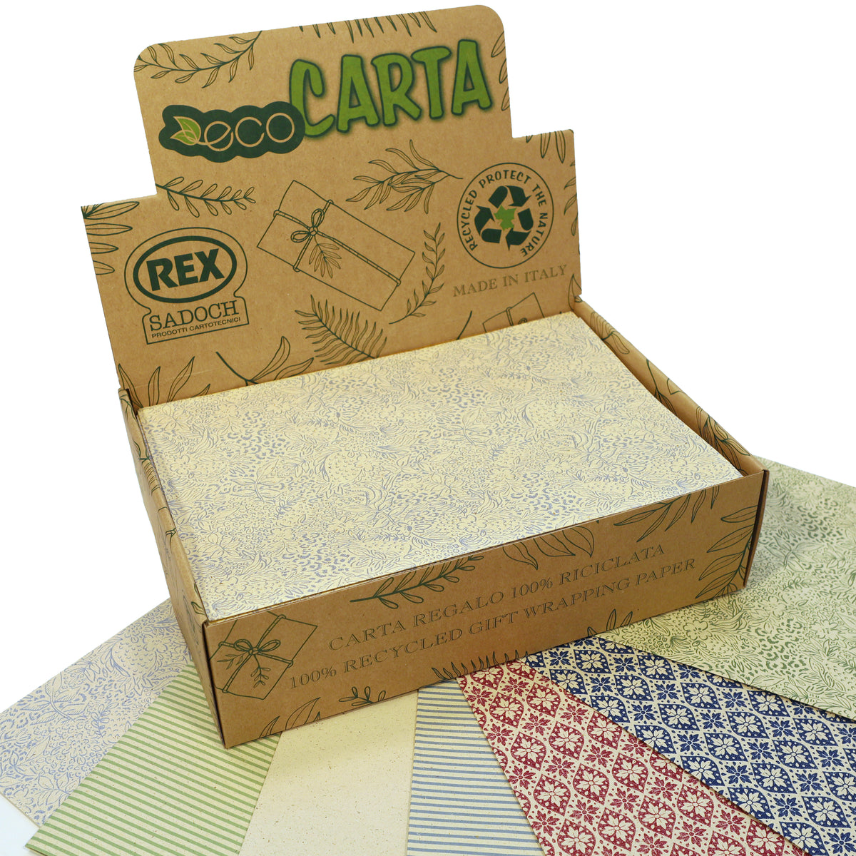 Scatola Carta Ecocarta Erba Assortita