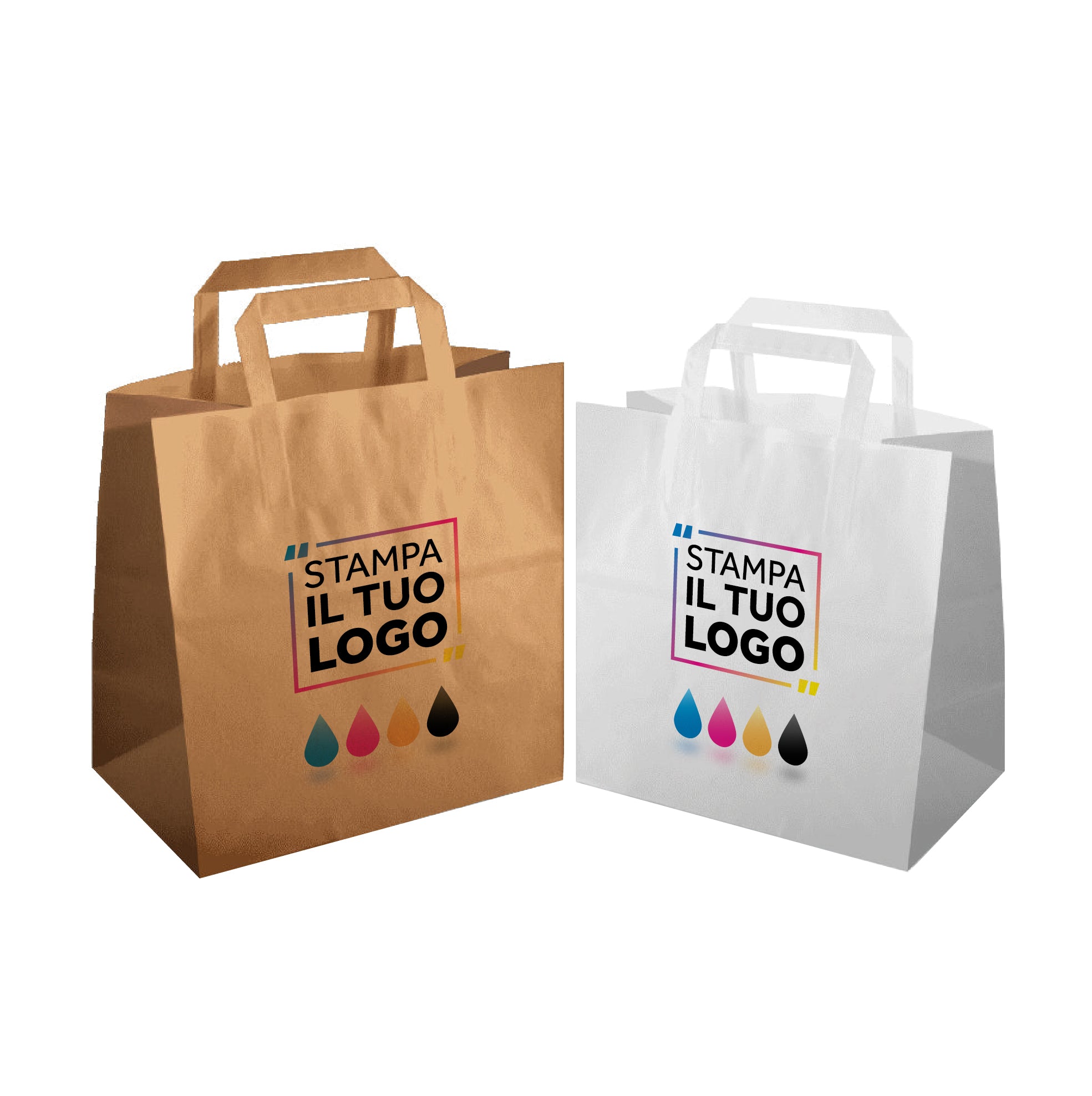Shopper Carta Piatta Fast Take Away Digitale
