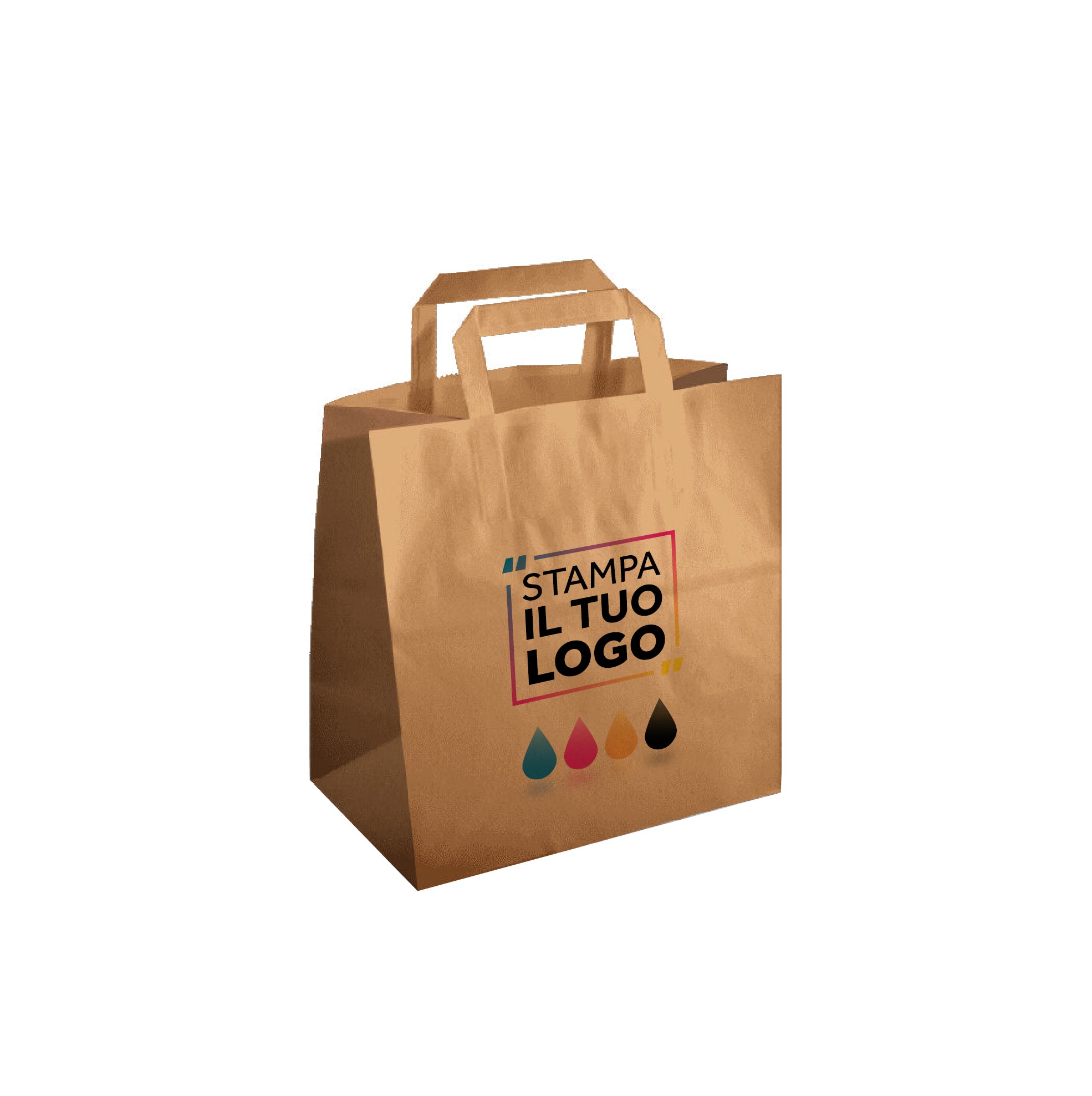 Shopper Carta Piatta Fast Take Away Digitale