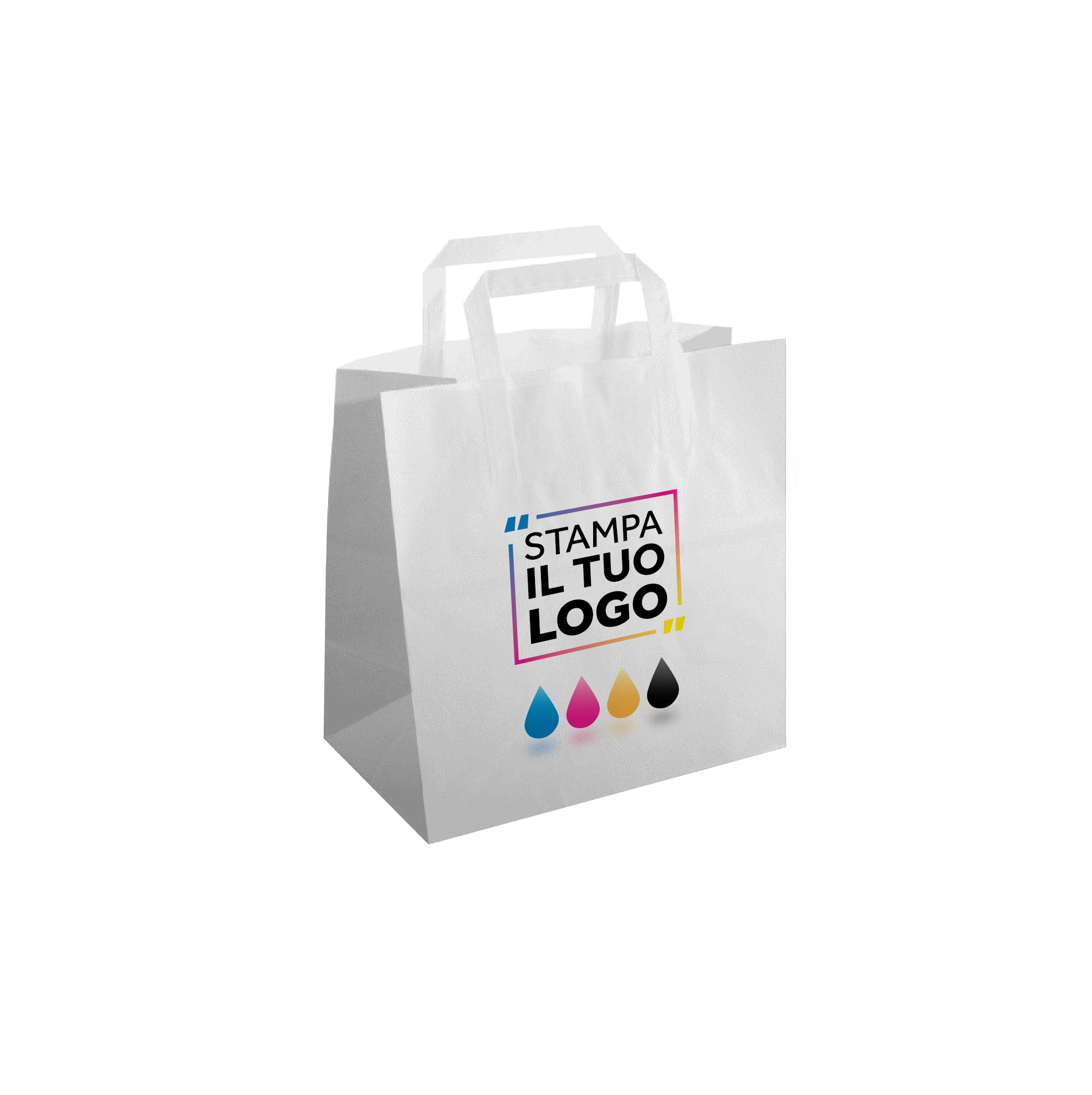 Shopper Carta Piatta Fast Take Away Digitale