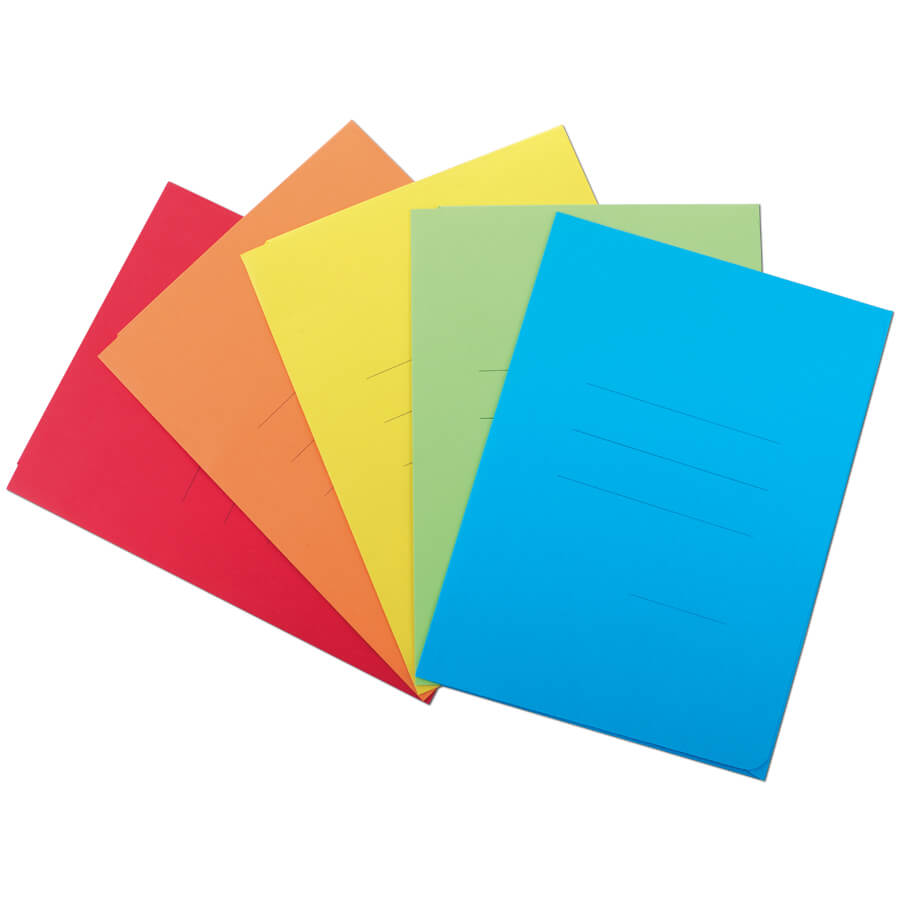Three-Flap Colored Folders