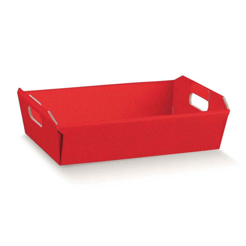 Red Linen Basket