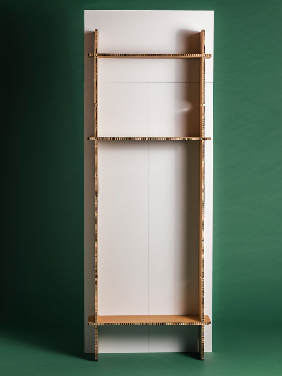 Pannello con boiserie bianco modulare con struttura autoportante