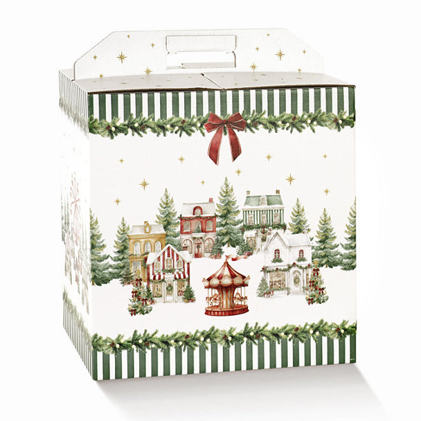 Portapanettone + Bottiglia Market Verde