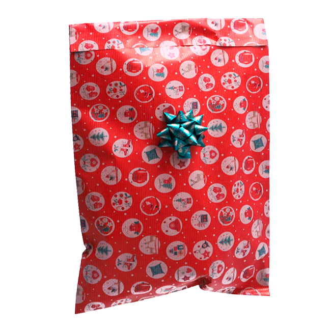 Paper Bag with Red Xmas Sticker