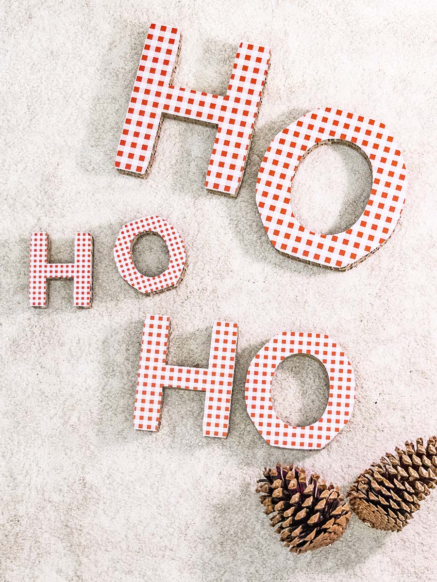 Decorazione scritta "oH oH oH"